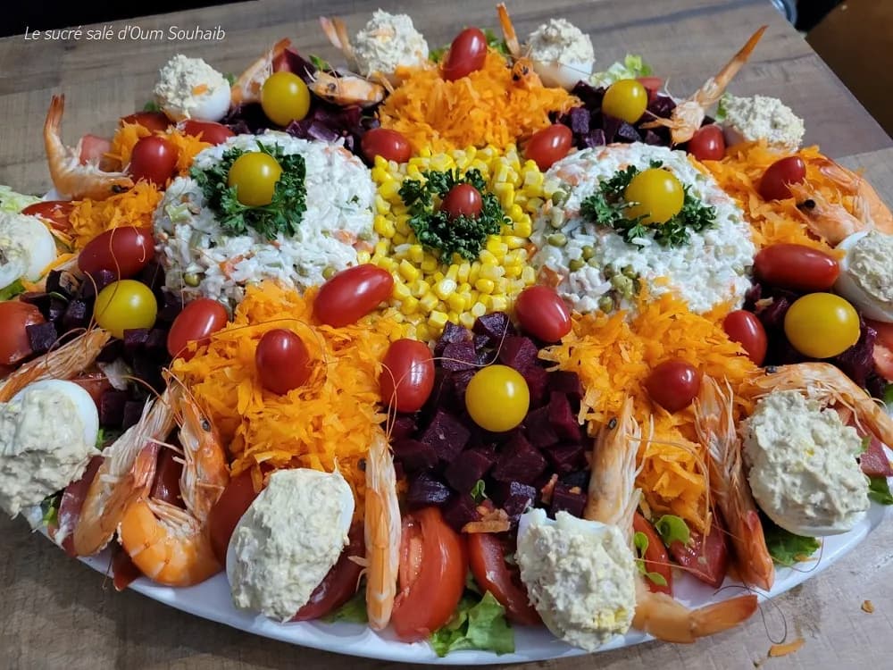 Salad at Riad Lghiam restaurant
